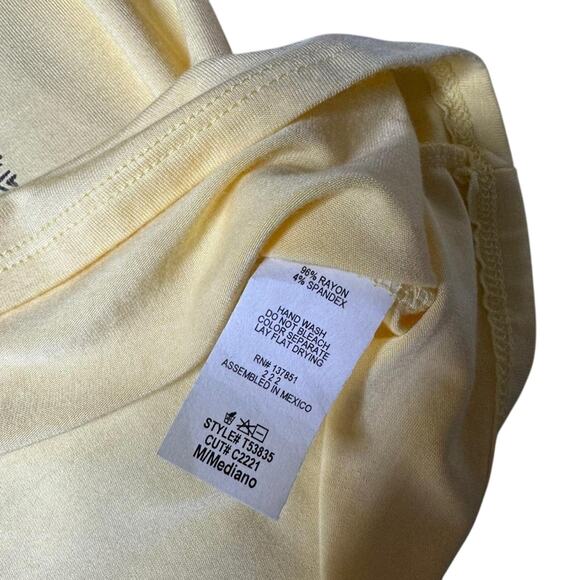 Papaya Pisces Astrology Graphic Tee Yellow Size M | Y2K Cosmic Core Top - Picture 7 of 8